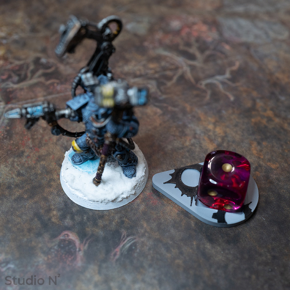 Wound Dice Tracker 16mm – Bullet Hole