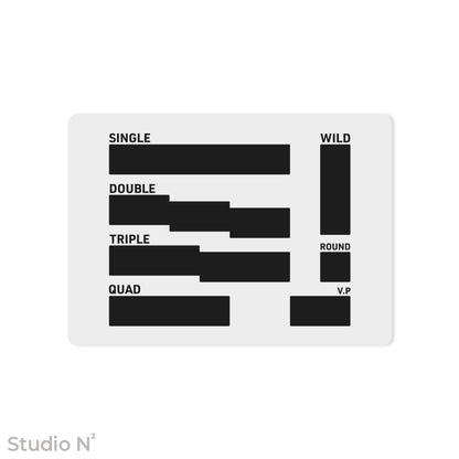 WC Dice Board - Modular Type｜ウォークライ用のファイターカードサイズに分割できるダイス管理トレイ✧