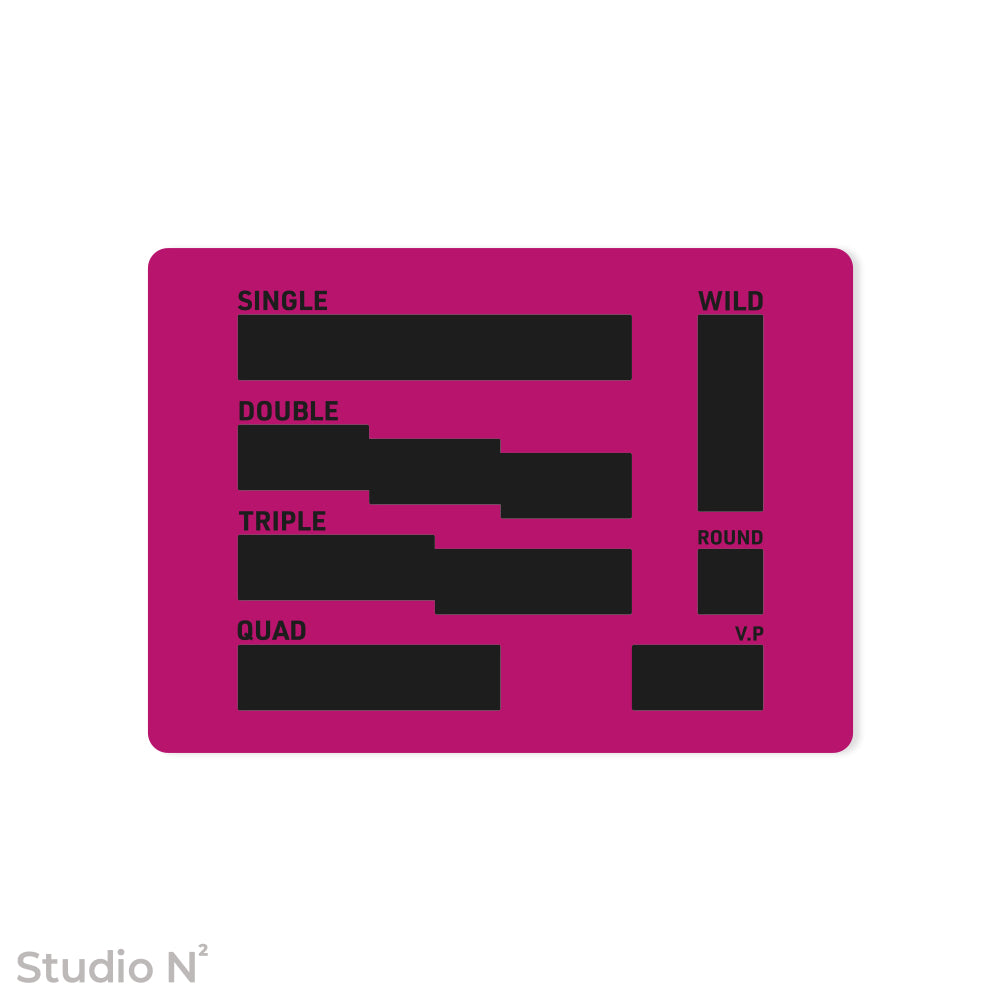 WC Dice Board - Modular Type｜ウォークライ用のファイターカードサイズに分割できるダイス管理トレイ✧