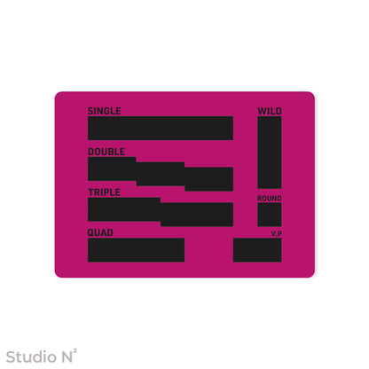 WC Dice Board - Modular Type｜ウォークライ用のファイターカードサイズに分割できるダイス管理トレイ✧