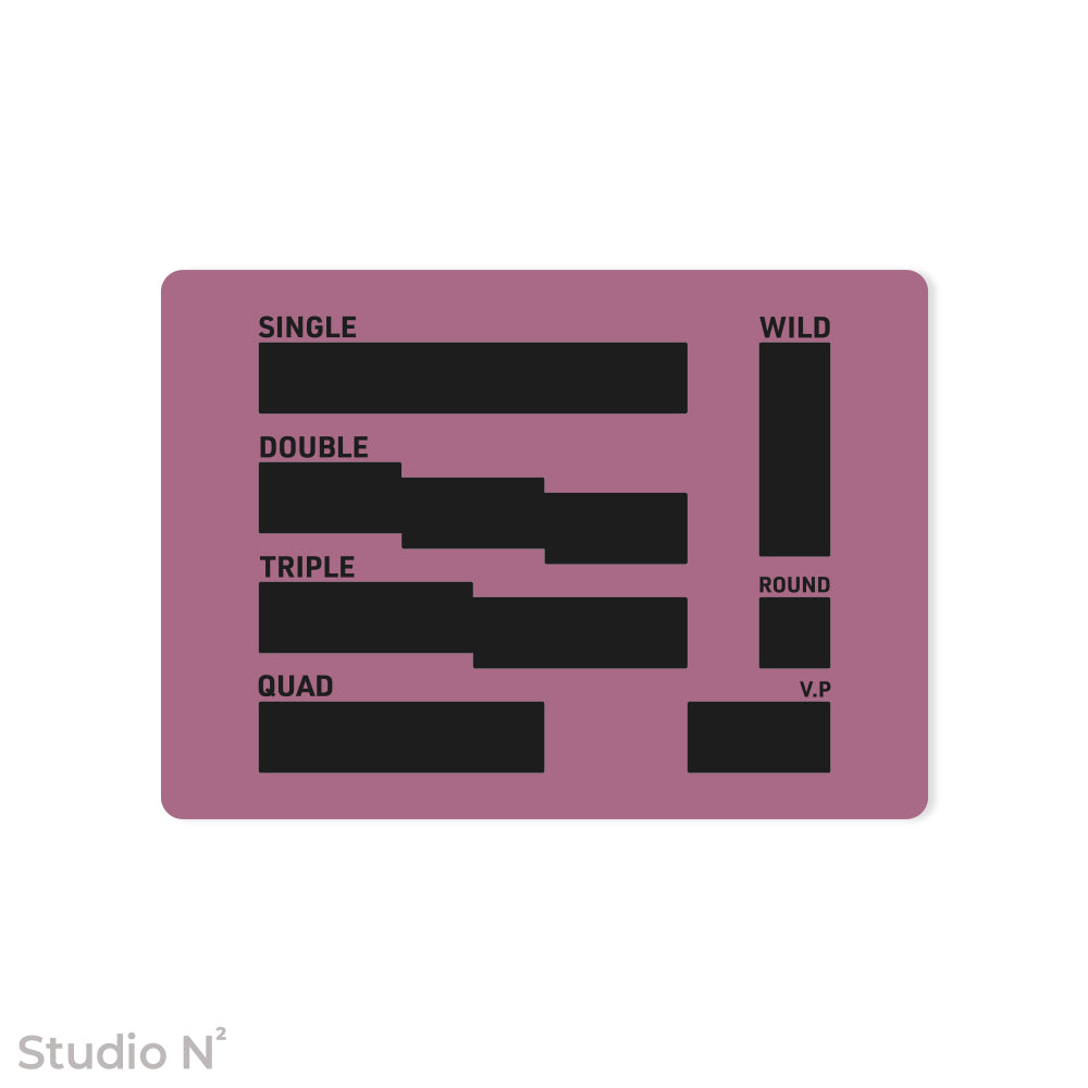 WC Dice Board - Modular Type｜ウォークライ用のファイターカードサイズに分割できるダイス管理トレイ✧