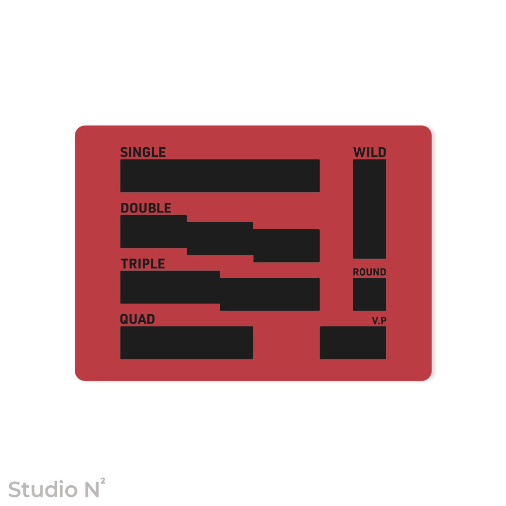 WC Dice Board - Modular Type｜ウォークライ用のファイターカードサイズに分割できるダイス管理トレイ✧