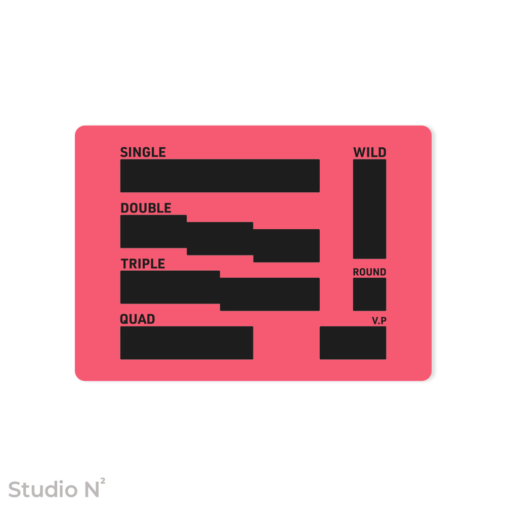WC Dice Board - Modular Type｜ウォークライ用のファイターカードサイズに分割できるダイス管理トレイ✧