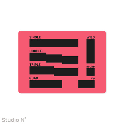 WC Dice Board - Modular Type｜ウォークライ用のファイターカードサイズに分割できるダイス管理トレイ✧