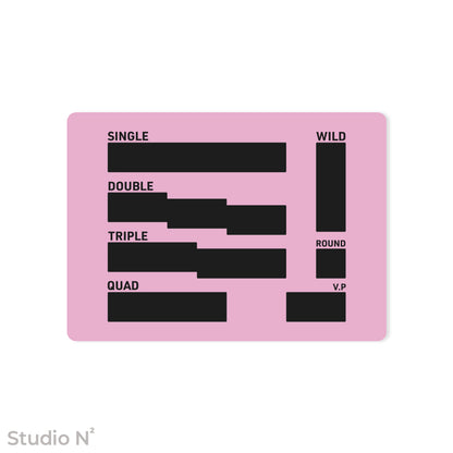 WC Dice Board - Modular Type｜ウォークライ用のファイターカードサイズに分割できるダイス管理トレイ✧
