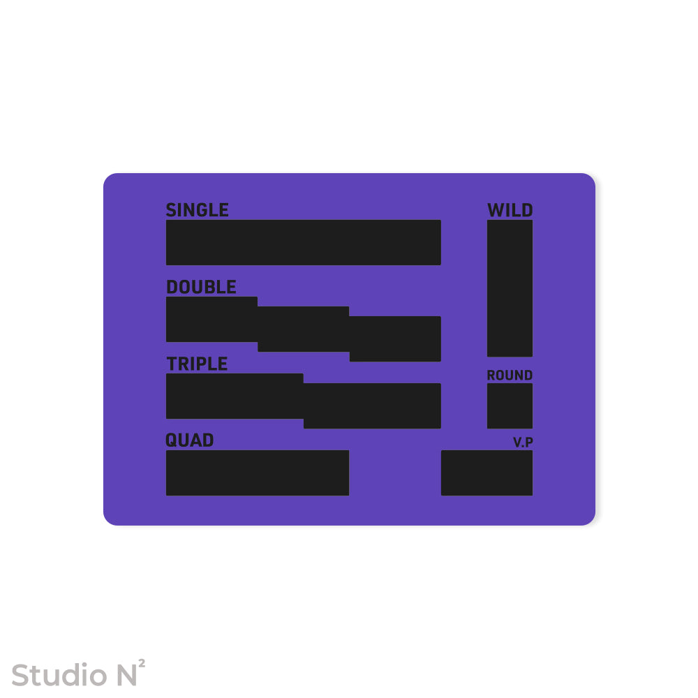 WC Dice Board - Modular Type｜ウォークライ用のファイターカードサイズに分割できるダイス管理トレイ✧