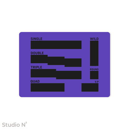 WC Dice Board - Modular Type｜ウォークライ用のファイターカードサイズに分割できるダイス管理トレイ✧