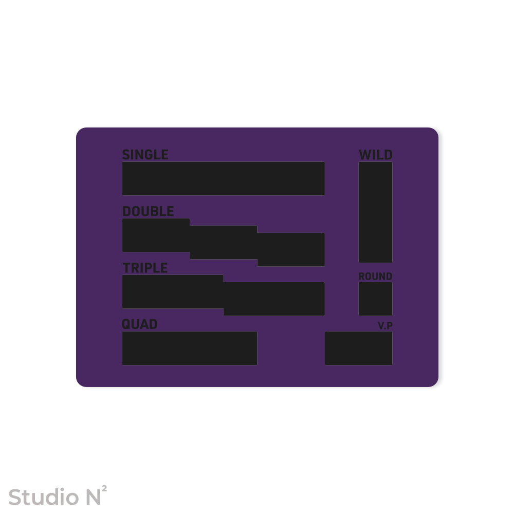 WC Dice Board - Modular Type｜ウォークライ用のファイターカードサイズに分割できるダイス管理トレイ✧
