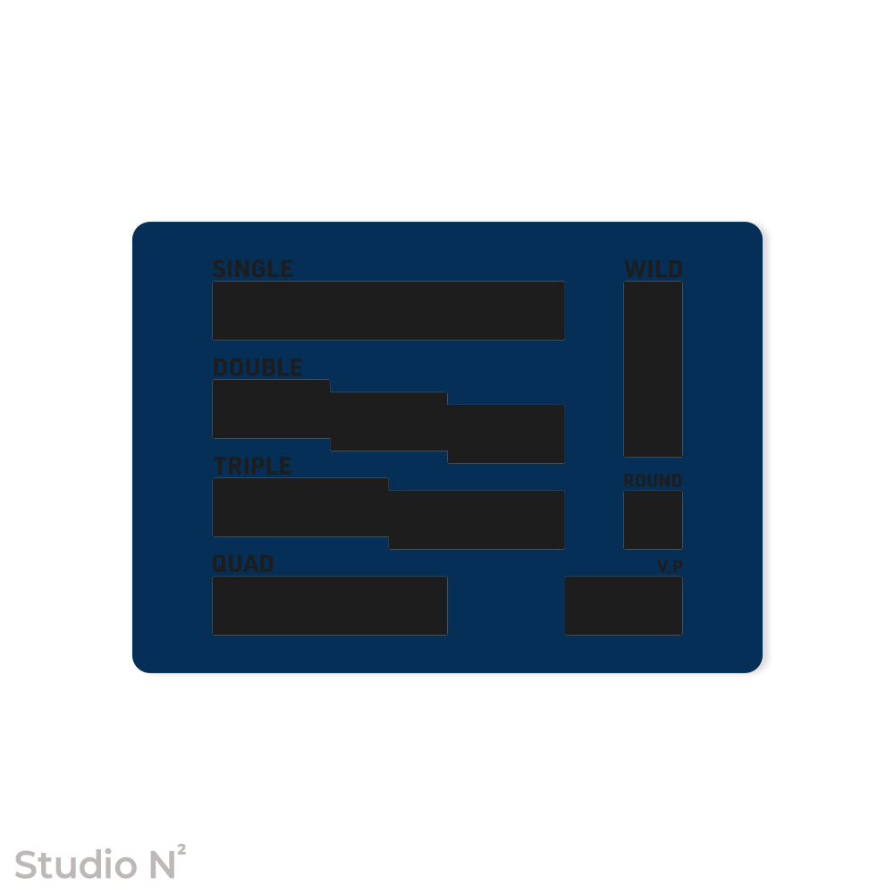 WC Dice Board - Modular Type｜ウォークライ用のファイターカードサイズに分割できるダイス管理トレイ✧