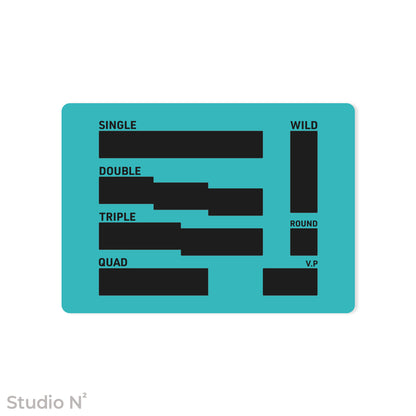 WC Dice Board - Modular Type｜ウォークライ用のファイターカードサイズに分割できるダイス管理トレイ✧