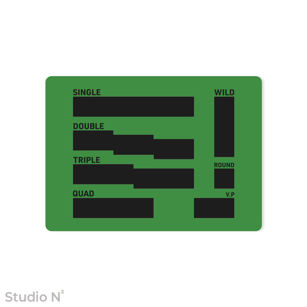 WC Dice Board - Modular Type｜ウォークライ用のファイターカードサイズに分割できるダイス管理トレイ✧