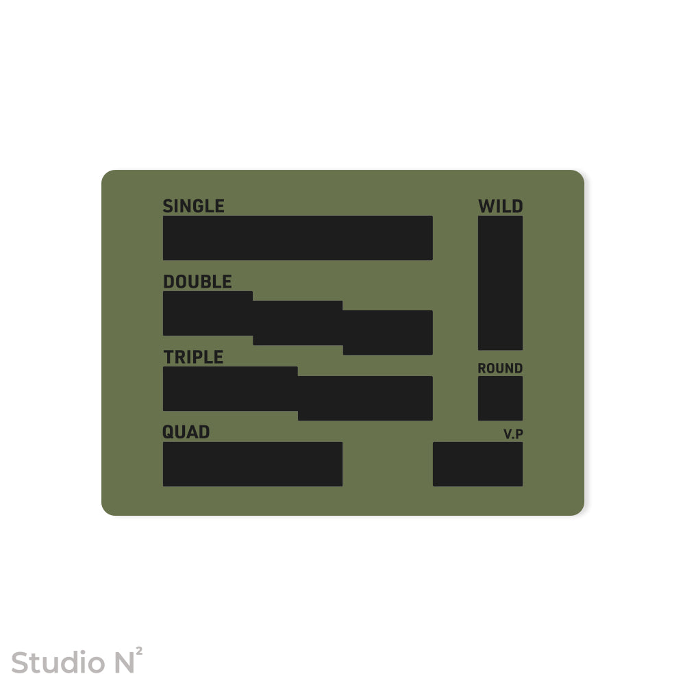 WC Dice Board - Modular Type｜ウォークライ用のファイターカードサイズに分割できるダイス管理トレイ✧