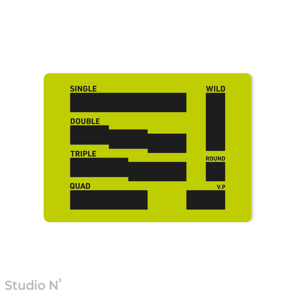 WC Dice Board - Modular Type｜ウォークライ用のファイターカードサイズに分割できるダイス管理トレイ✧