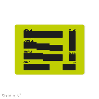 WC Dice Board - Modular Type｜ウォークライ用のファイターカードサイズに分割できるダイス管理トレイ✧