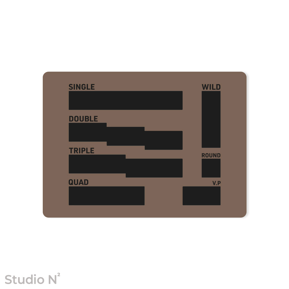 WC Dice Board - Modular Type｜ウォークライ用のファイターカードサイズに分割できるダイス管理トレイ✧