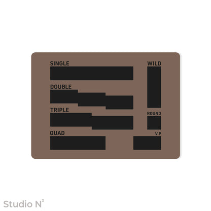 WC Dice Board - Modular Type｜ウォークライ用のファイターカードサイズに分割できるダイス管理トレイ✧