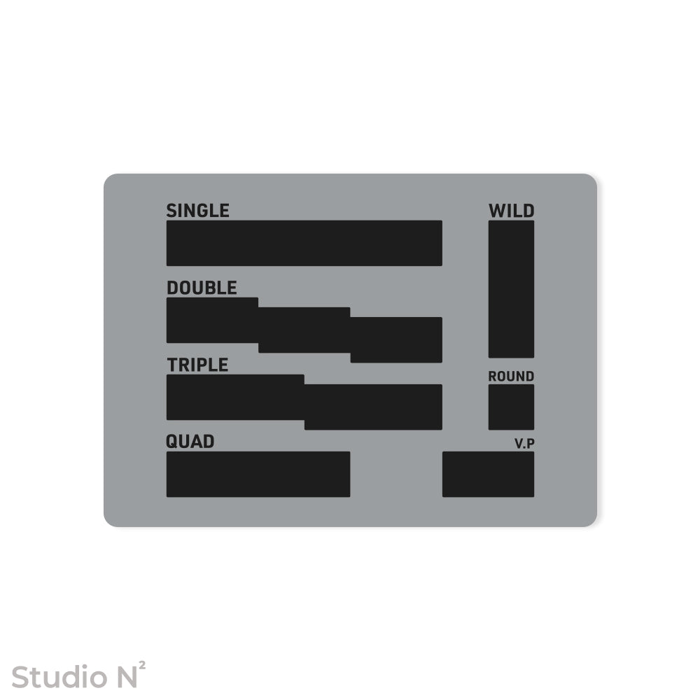 WC Dice Board - Modular Type｜ウォークライ用のファイターカードサイズに分割できるダイス管理トレイ✧