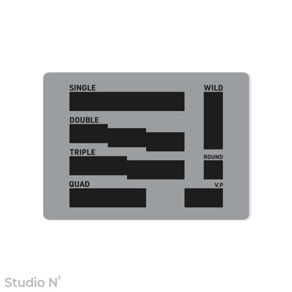 WC Dice Board - Modular Type｜ウォークライ用のファイターカードサイズに分割できるダイス管理トレイ✧
