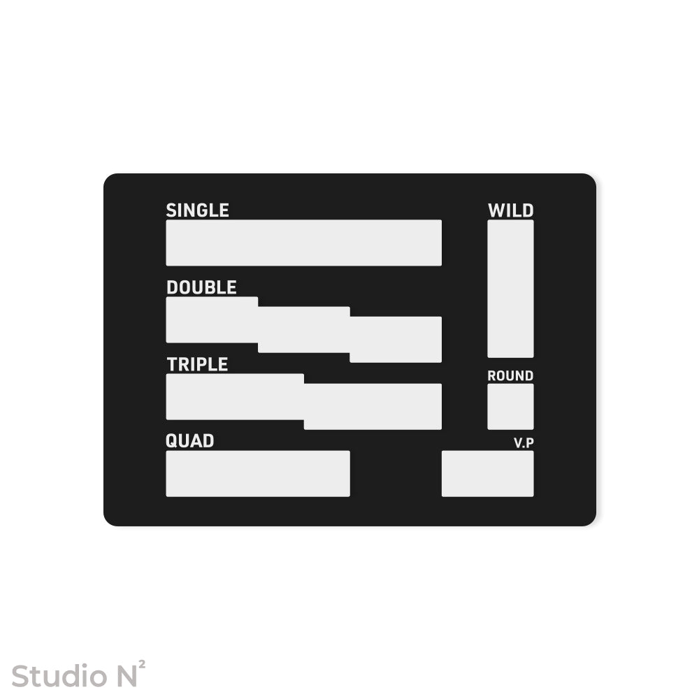 WC Dice Board - Modular Type｜ウォークライ用のファイターカードサイズに分割できるダイス管理トレイ✧