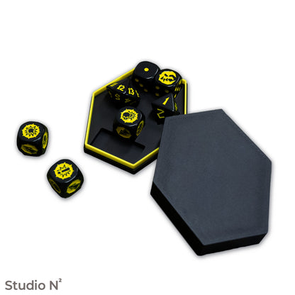 Ready to Roll Case – Hexagonal Dice Case for Blood Bowl