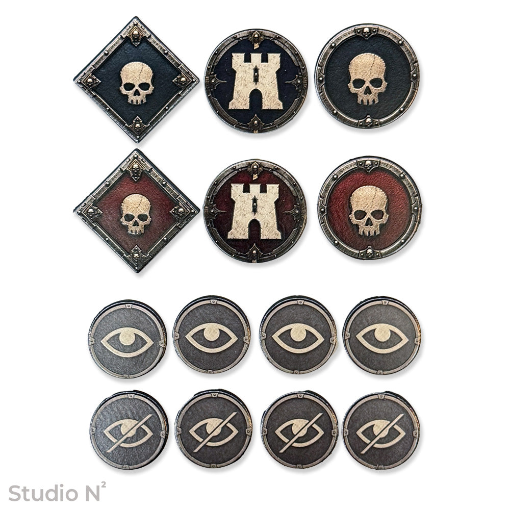 Battle Sigil Markers – Reversible｜40k 11版対応 両面印刷マーカー