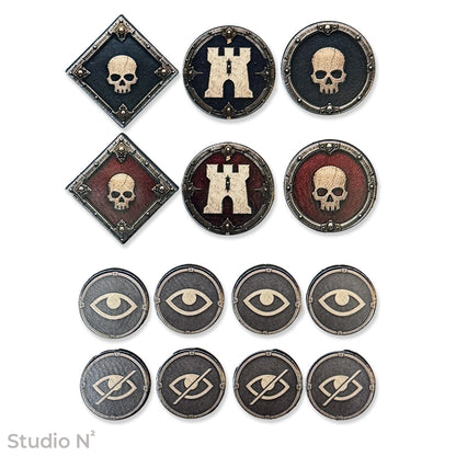 Battle Sigil Markers – Reversible｜40k 11版対応 両面印刷マーカー