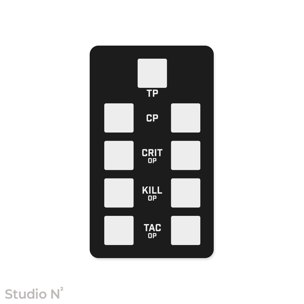 KT Dice Board Duo｜キルチーム用の二人で使えるスコア管理トレイ✧