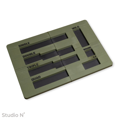 WC Dice Board - Modular Type｜ウォークライ用のファイターカードサイズに分割できるダイス管理トレイ✧