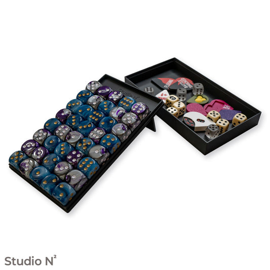 Bento Dice Box – Dice Case & Organizer for 16mm Dice | Holds up to 40 Dice