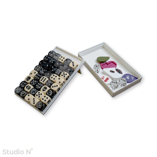 Bento Dice Box – Dice Case & Organizer for 12mm Dice | Holds up to 40 Dice